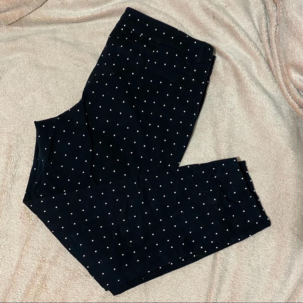 Old Navy Pixie mid-rise diamond/polka dot pants 14
